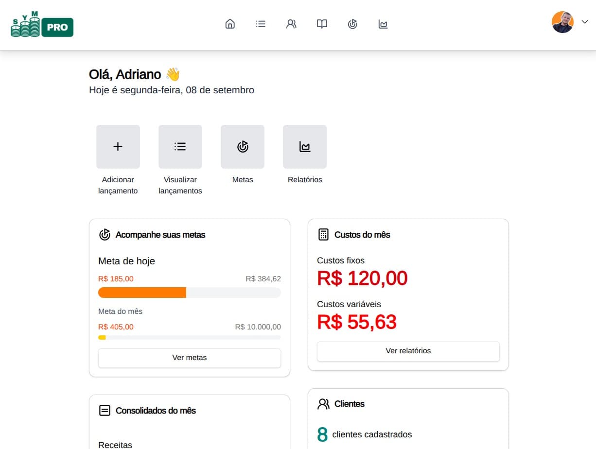 Painel de acompanhamento